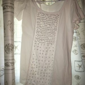 White blouse with sequins, worn once
